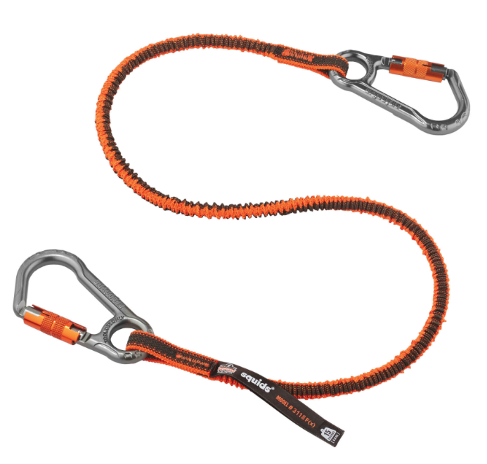 Squids® 3118F(x) Tool Lanyard Dual Locking Carabiner - 15lbs