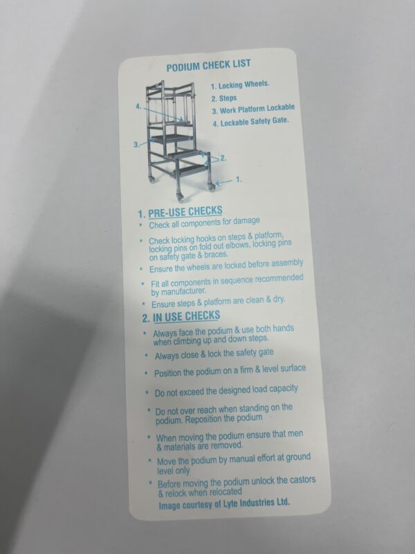 Ladder Inspection Checklist