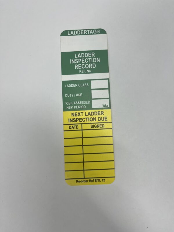 Ladder Inspection Record Tag