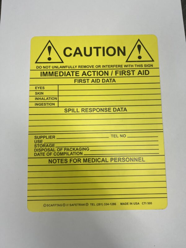 ChemTag, Chemical Hazard Tagging System