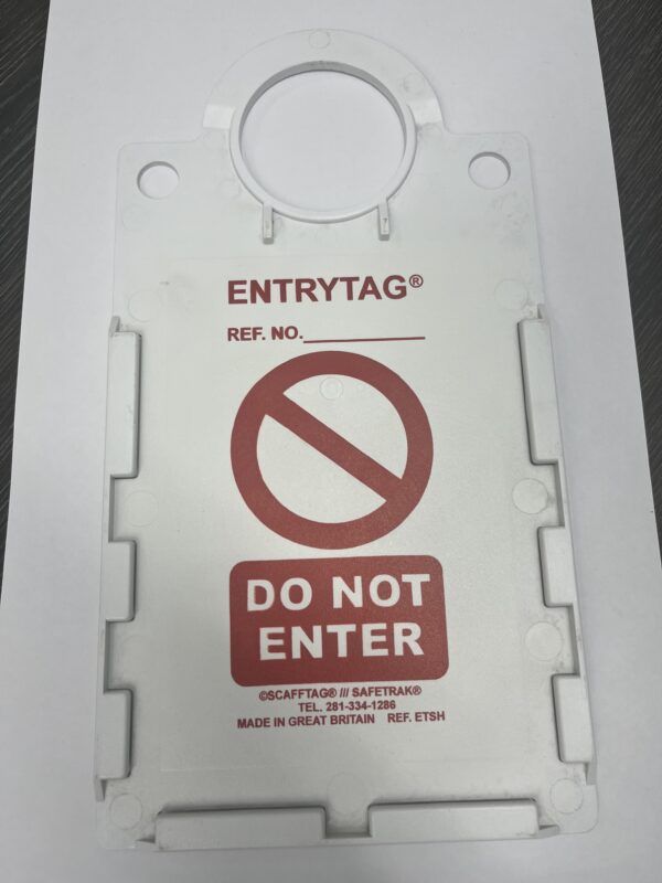 EntryTag Holder. - For Confined Space Entry Tagging System