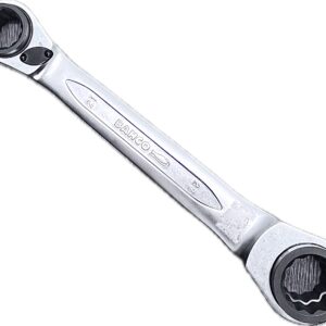 BAHCO, 21/22/24/27 mm Four Way - Reversible Steel Ratchet, - Semi Flush Type Socket