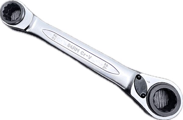 BAHCO, 21/22/24/27 mm Four Way - Reversible Steel Ratchet, - Semi Flush Type Socket