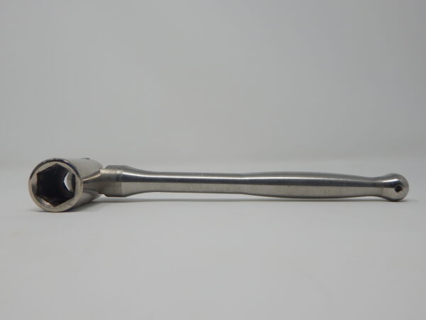 Priory, 7/16” Flip Spanner, - Hexagon Slim Short Box Socket, - Stainless Steel Poker Handle