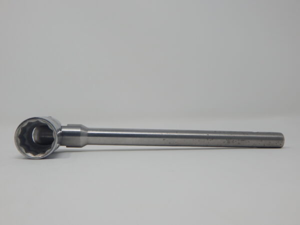 I.M.N, 7/16” Flip Spanner, - Bi- Hex Pinched Short Box Socket, - Stainless Steel Thin Round Handle