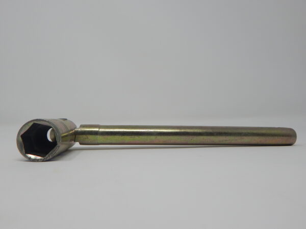 I.M.N, 7/16” Flip Spanner, - Hexagon Long Reach Box Socket, - 18mm Thick Round Handle, Zinc Plated