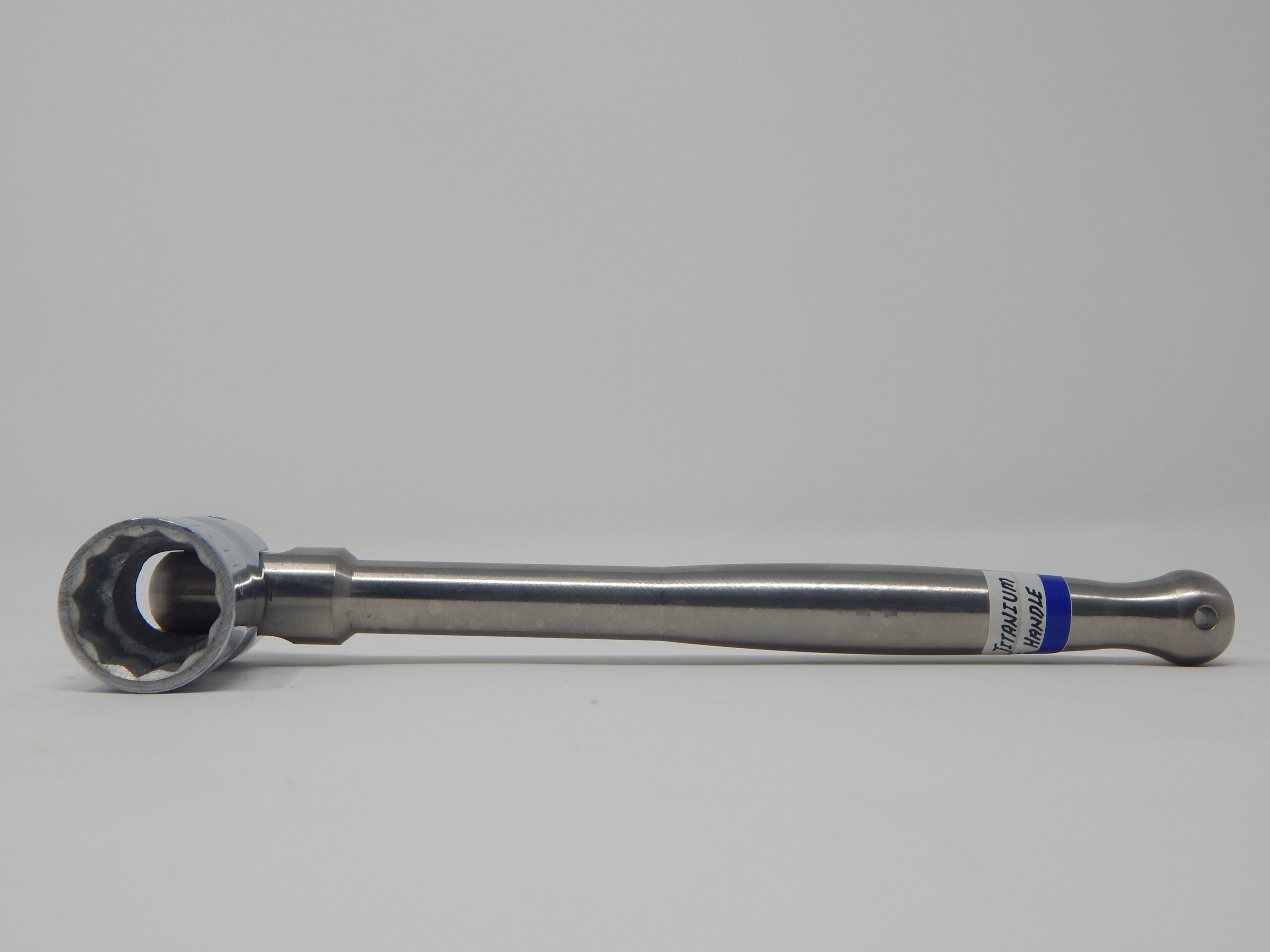 I.M.N. 7/16" Flip Spanner,Bi-Hex Pinched Short Box Socket, Titanium Poker Handle - Image 2