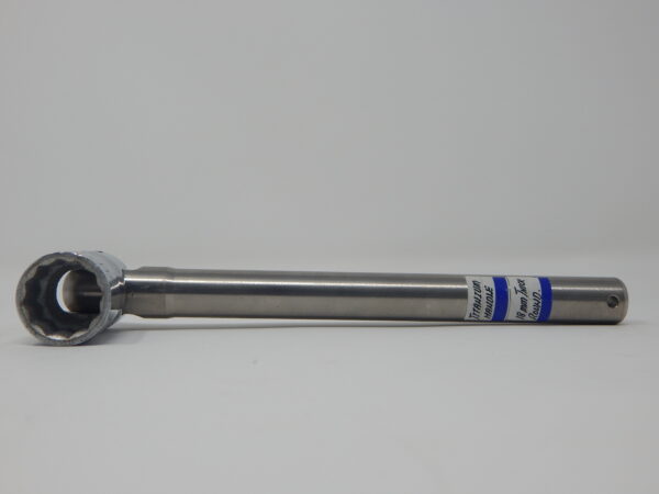 I.M.N. 7/16" Flip Spanner,Bi-Hex Pinched Short Box Socket, 18mm Titanium Thick Round Handle