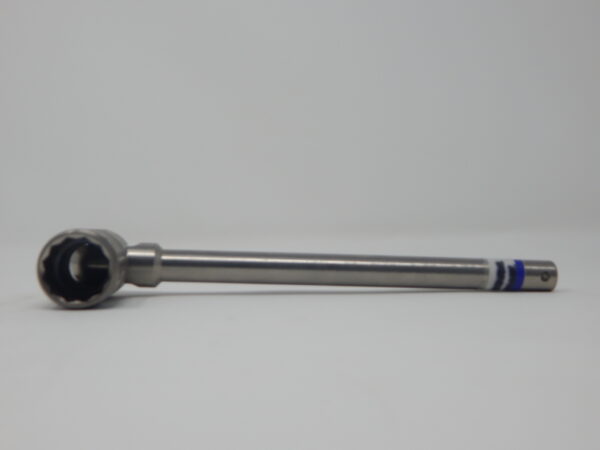 I.M.N. 7/16" Flip Spanner,Bi-Hex Pinched Short Box Socket, Titanium Thin Round Handle