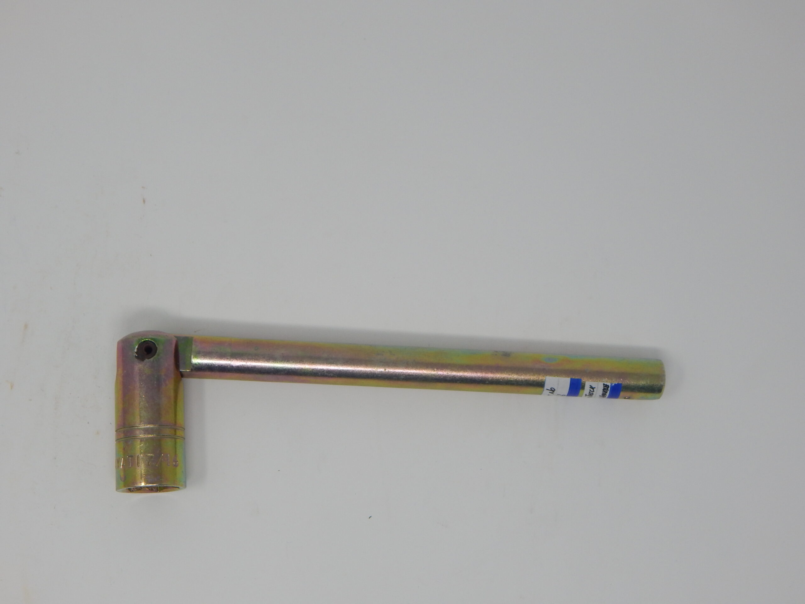 Jayati, 7/16” Flip Spanner, - Hexagon Special Alloy Long Reach Box - Socket, - 18mm Thick Round Handle, Zinc Plated