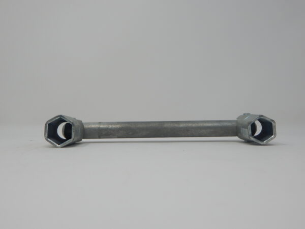 Jayati, 1 /2” x 7/16” Double Ended Tublar - Spanner, - Hexagon Short Box Sockets, - 19mm Thick Round Handle, Zinc Plated