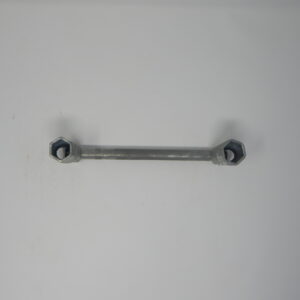 Jayati, 1 /2” x 7/16” Double Ended Tublar Flip Spanner, Hexagon Short Box Sockets, 15mm Slim Round handle Zinc Plated