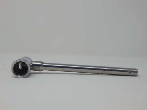 Jayati, 7/16" Flip Spanner, Bi- Hex Short Box Socket, Thin Round Handle Stainless Steel