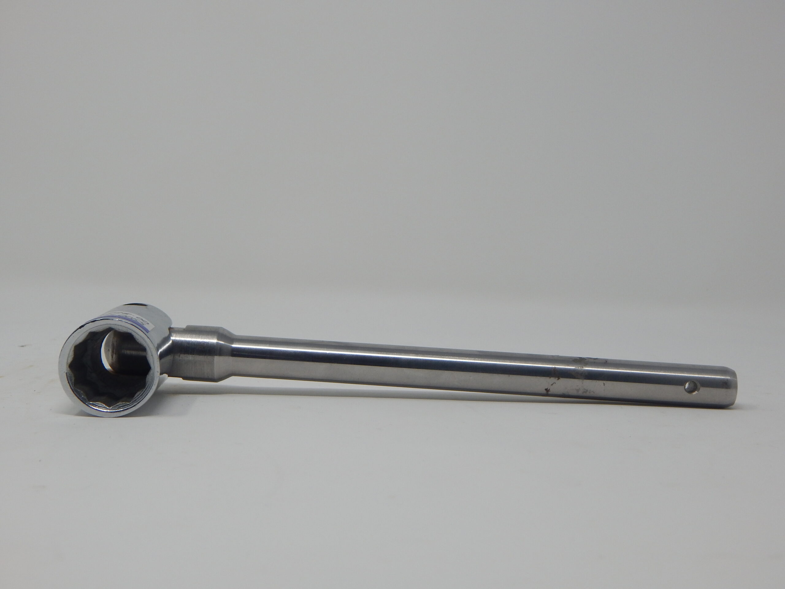 Jayati, 7/16" Flip Spanner, Bi- Hex Short Box Socket, Thin Round Handle Stainless Steel - Image 2