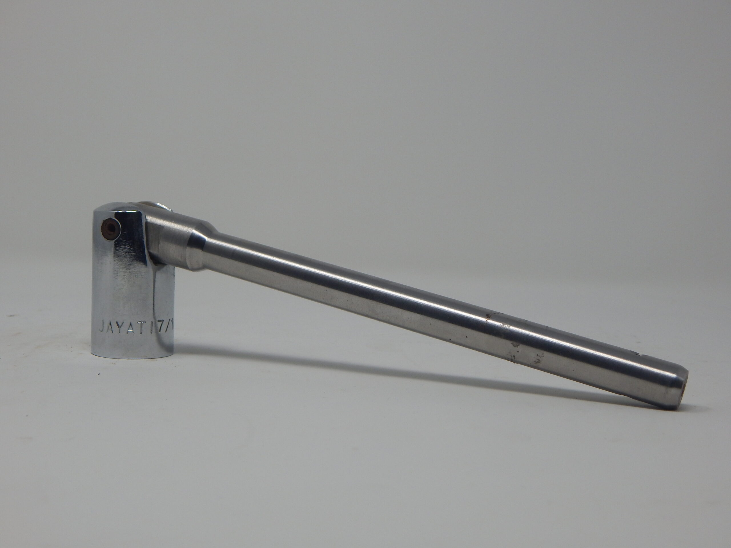 Jayati, 7/16" Flip Spanner, Bi- Hex Short Box Socket, Thin Round Handle Stainless Steel