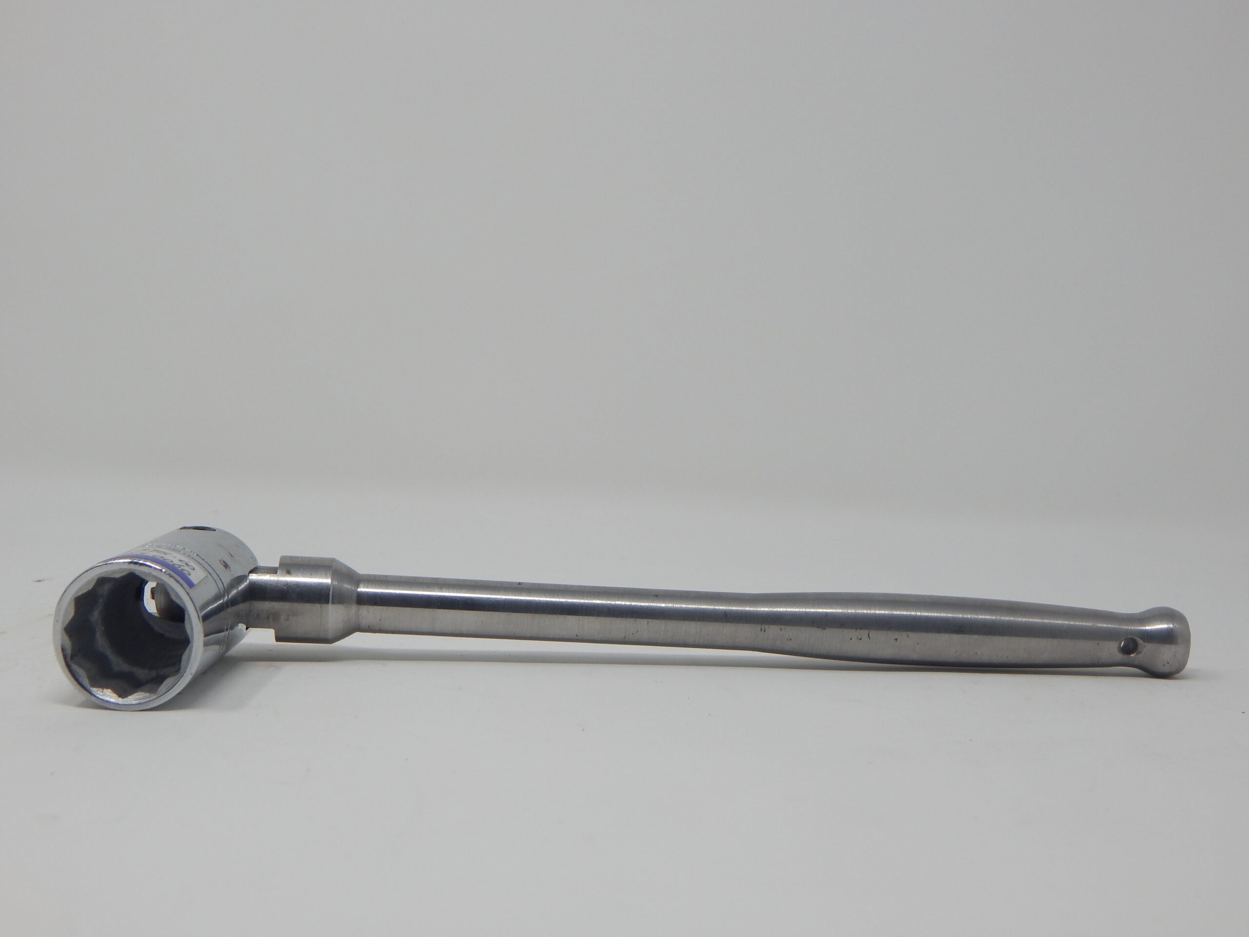 I.M.N, 7/16” Flip Spanner, - Bi- Hex Long Reach Box Socket, Chrome. - Poker Handle, Stainless Steel - Image 2