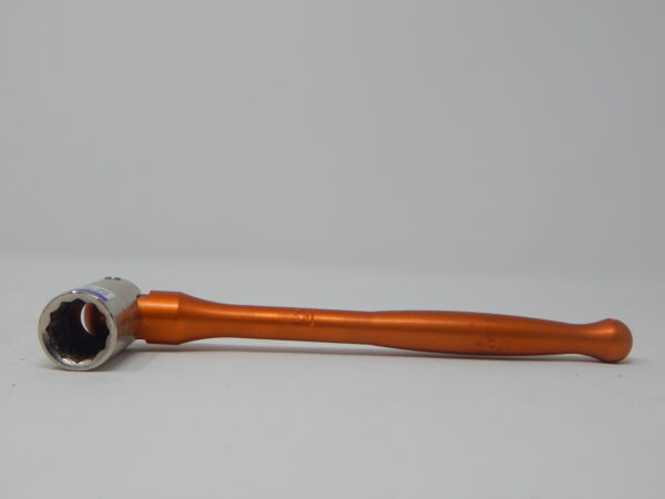 Priory, 7/16” Flip Spanner, - Bi- Hex Slim Short Box Socket, - Aluminium poker Handle, ORANGE