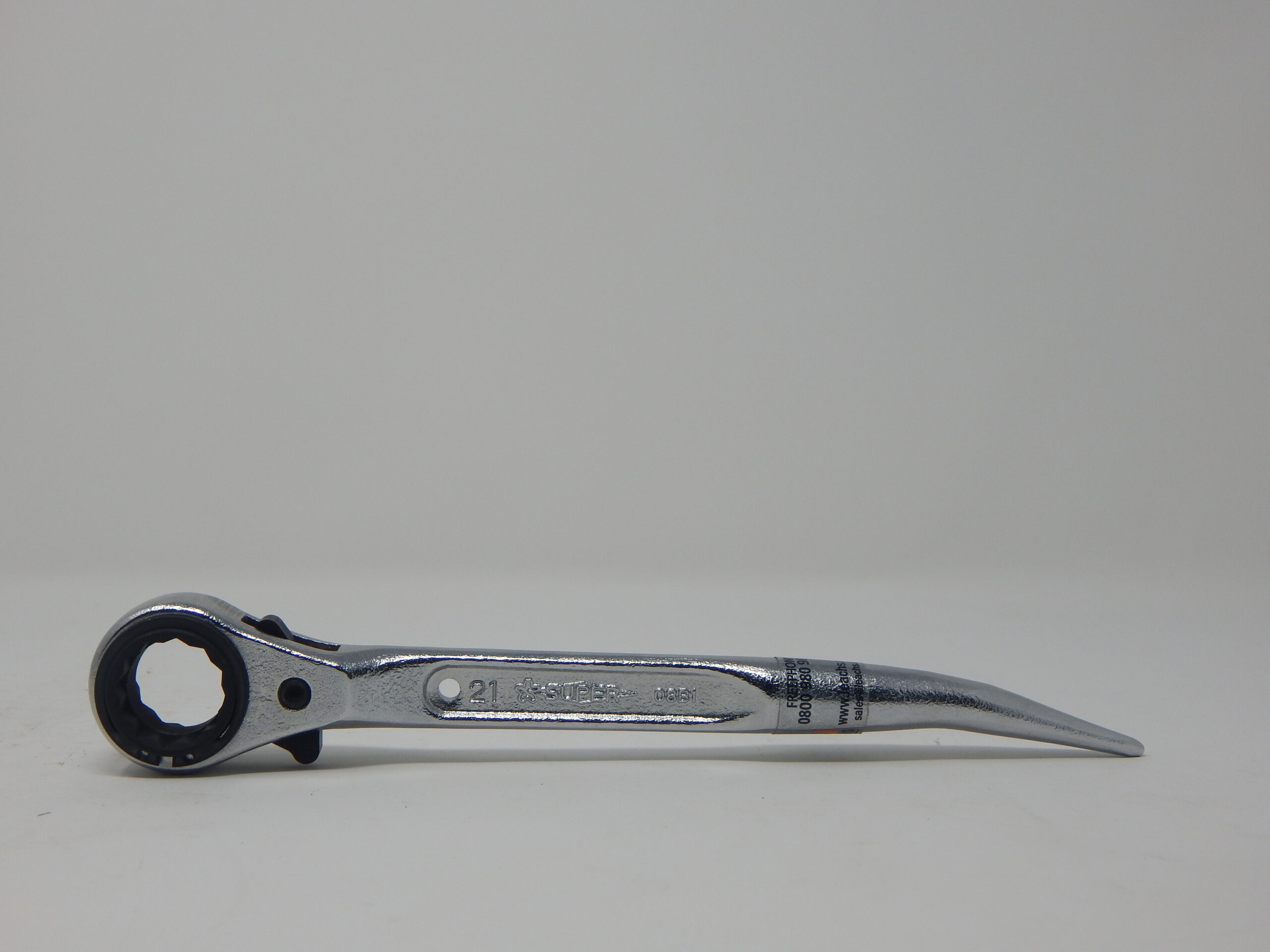 Supertool, 21/23 mm Steel Ratchet, - Semi Flush Type Socket, Short Podger - Handle
