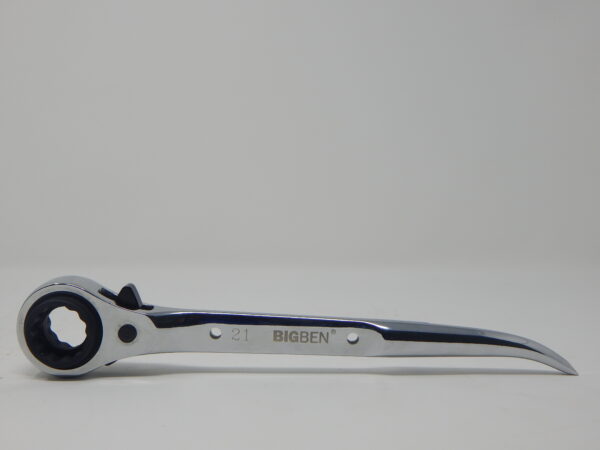 Big Ben, 21/22 mm Stainless Steel Ratchet - Semi Flush Type Socket, Short Podger - Handle.
