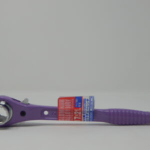 Supertool, 17/21 mm Aluminium Ratchet, - Box Type Socket, Short Non- Slip Handle. - VIOLET