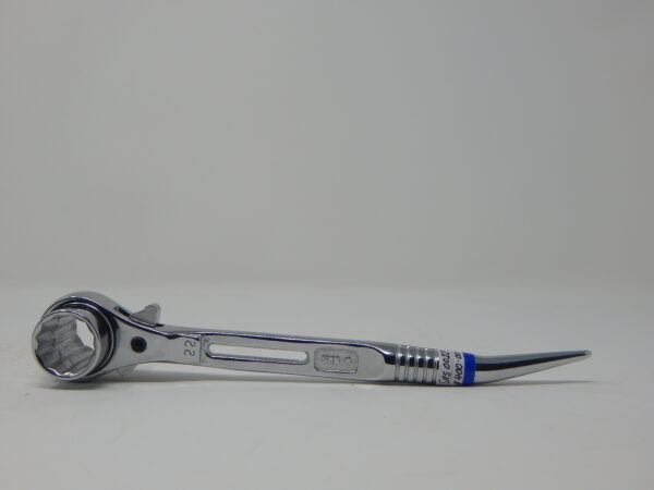 Supertool, 21/22 mm Steel Ratchet, - Box Type Socket, Short Podger Handle + - Slide Hole, Nickel Plated and Polished