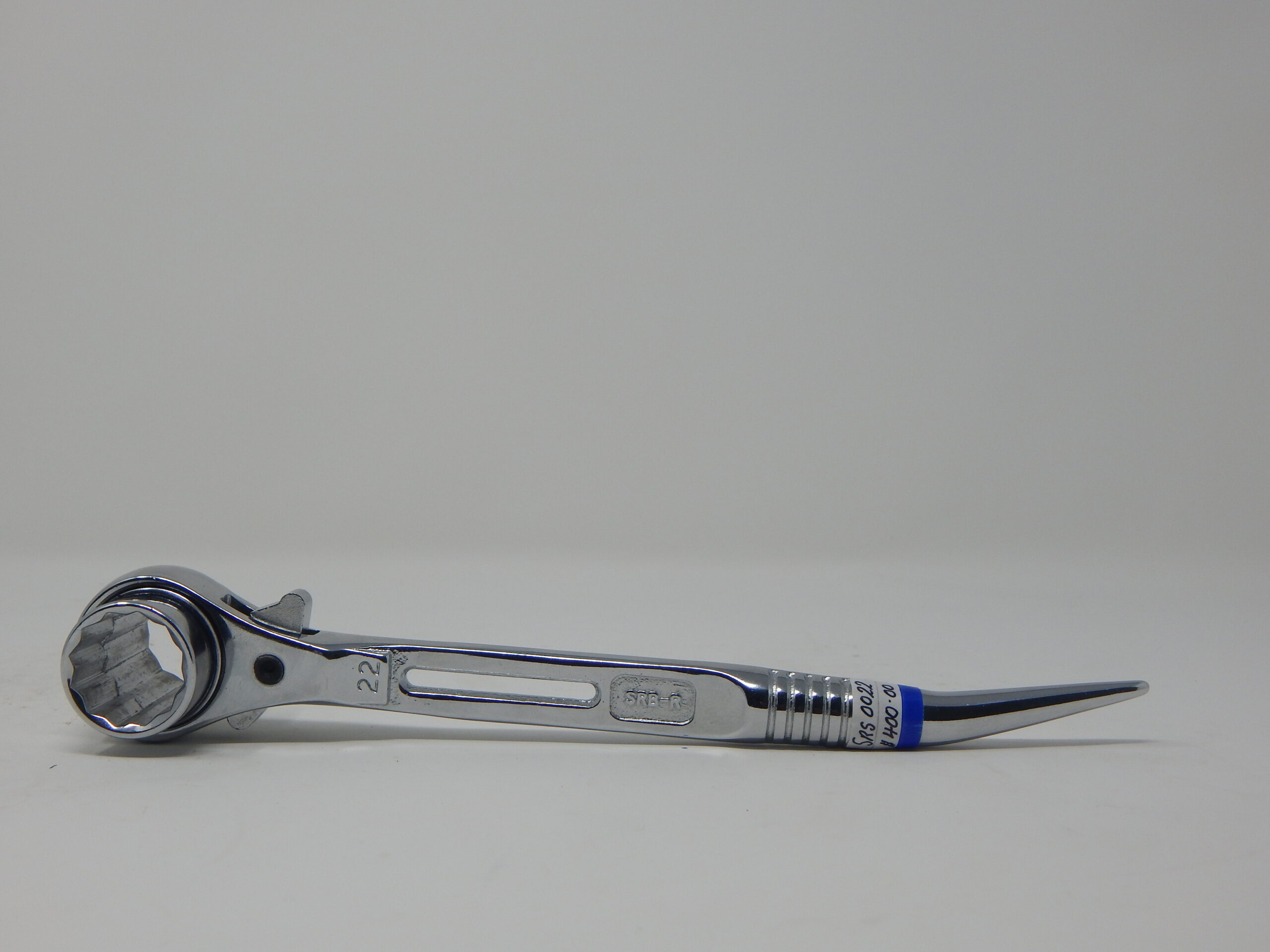 Supertool, 21/22 mm Steel Ratchet, - Box Type Socket, Short Podger Handle + - Slide Hole, Nickel Plated and Polished - Image 2