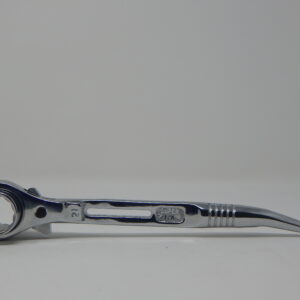 Supertool, 21/22 mm Steel Ratchet, - Box Type Socket, Short Podger Handle + - Slide Hole, Nickel Plated and Polished