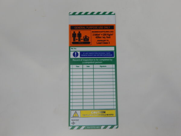 General Purpose Use Only Tag, - ORANGE