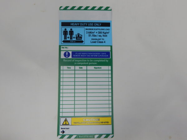 Heavy Duty Use Only Tag, - BLUE