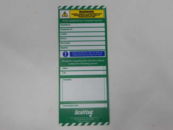 Heavy Duty Use Only Tag, - BLUE