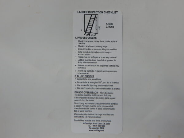 Ladder Inspection Checklist